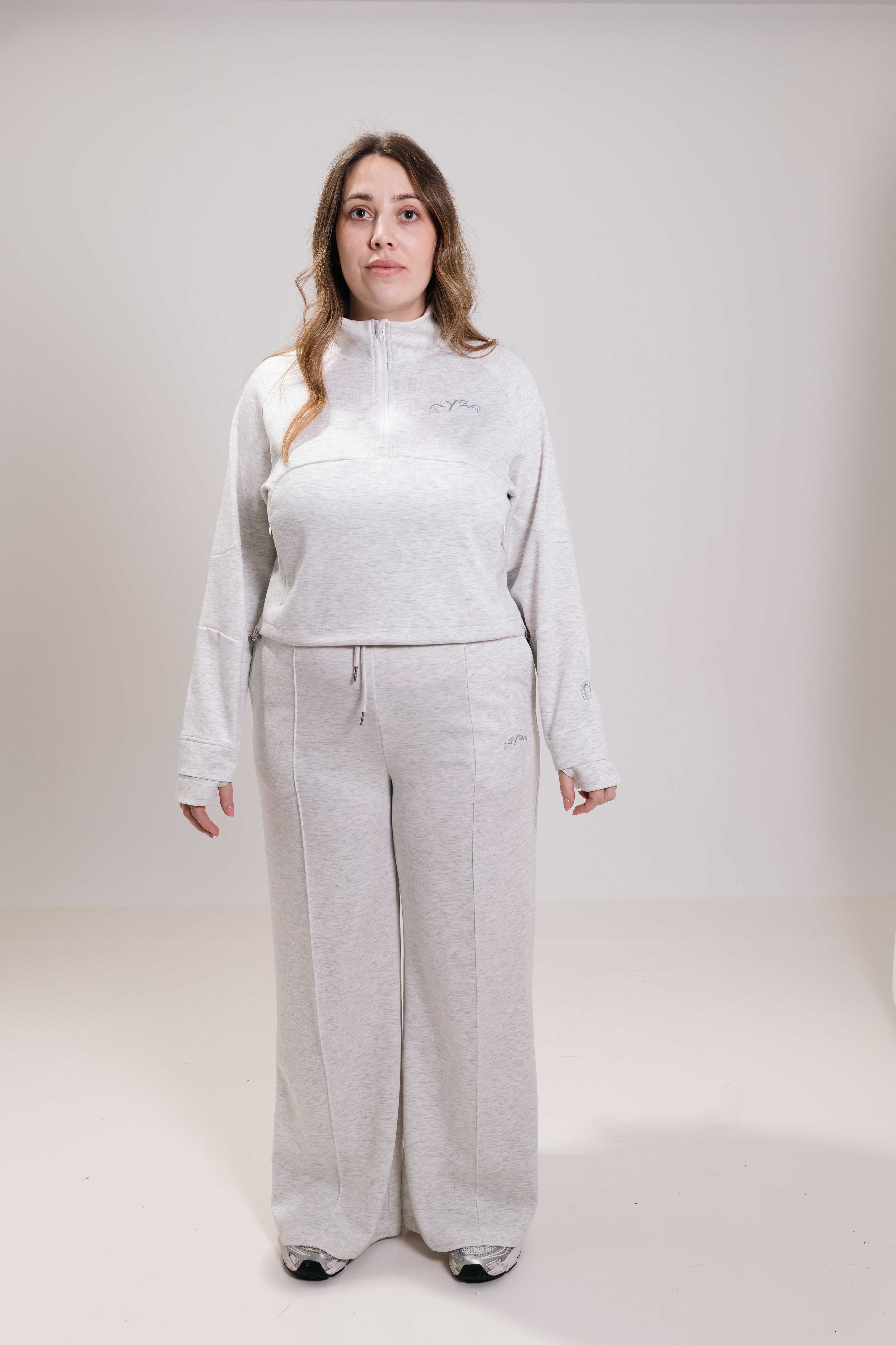 Cropped QTR Zip Track Suit