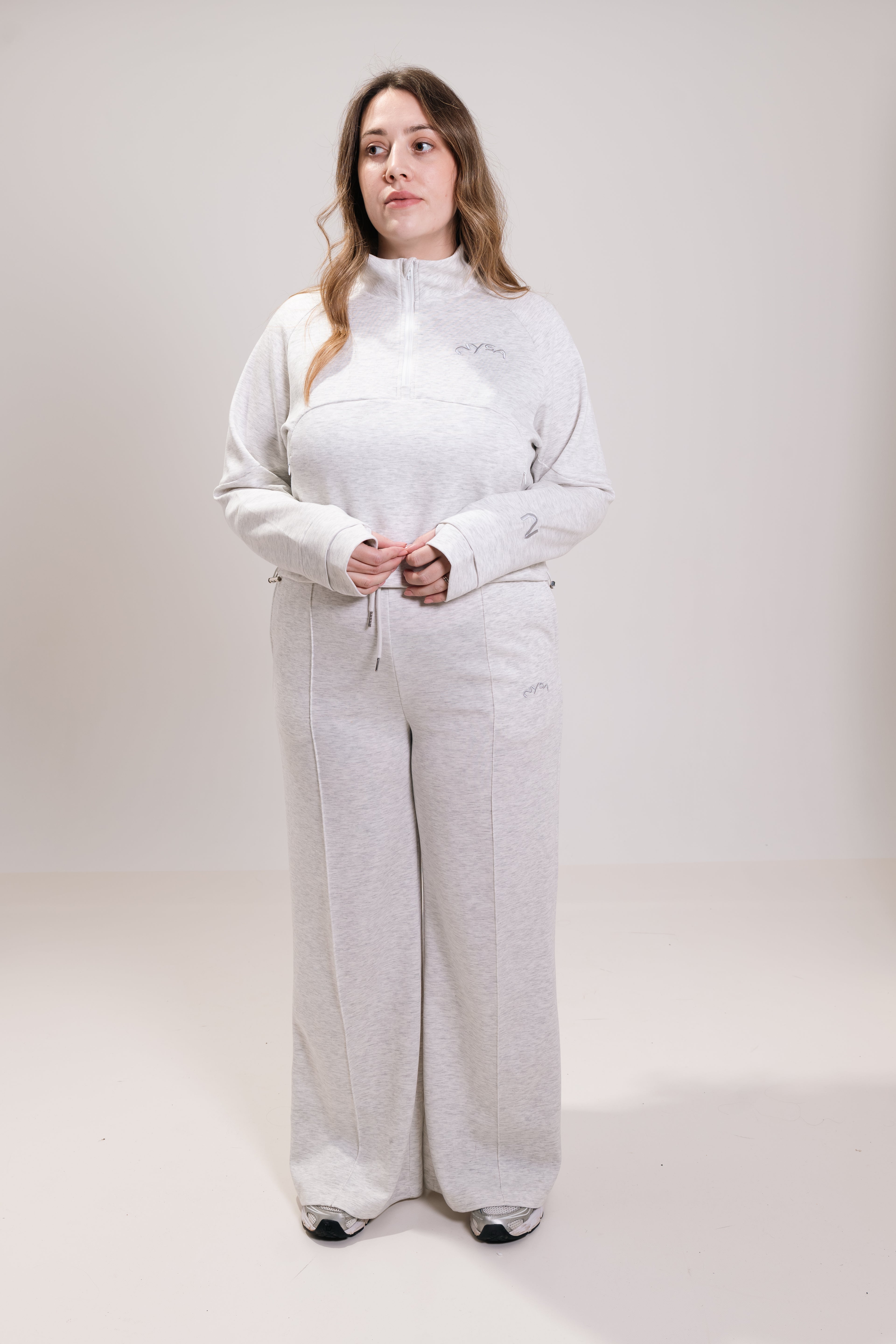 Cropped QTR Zip Track Suit