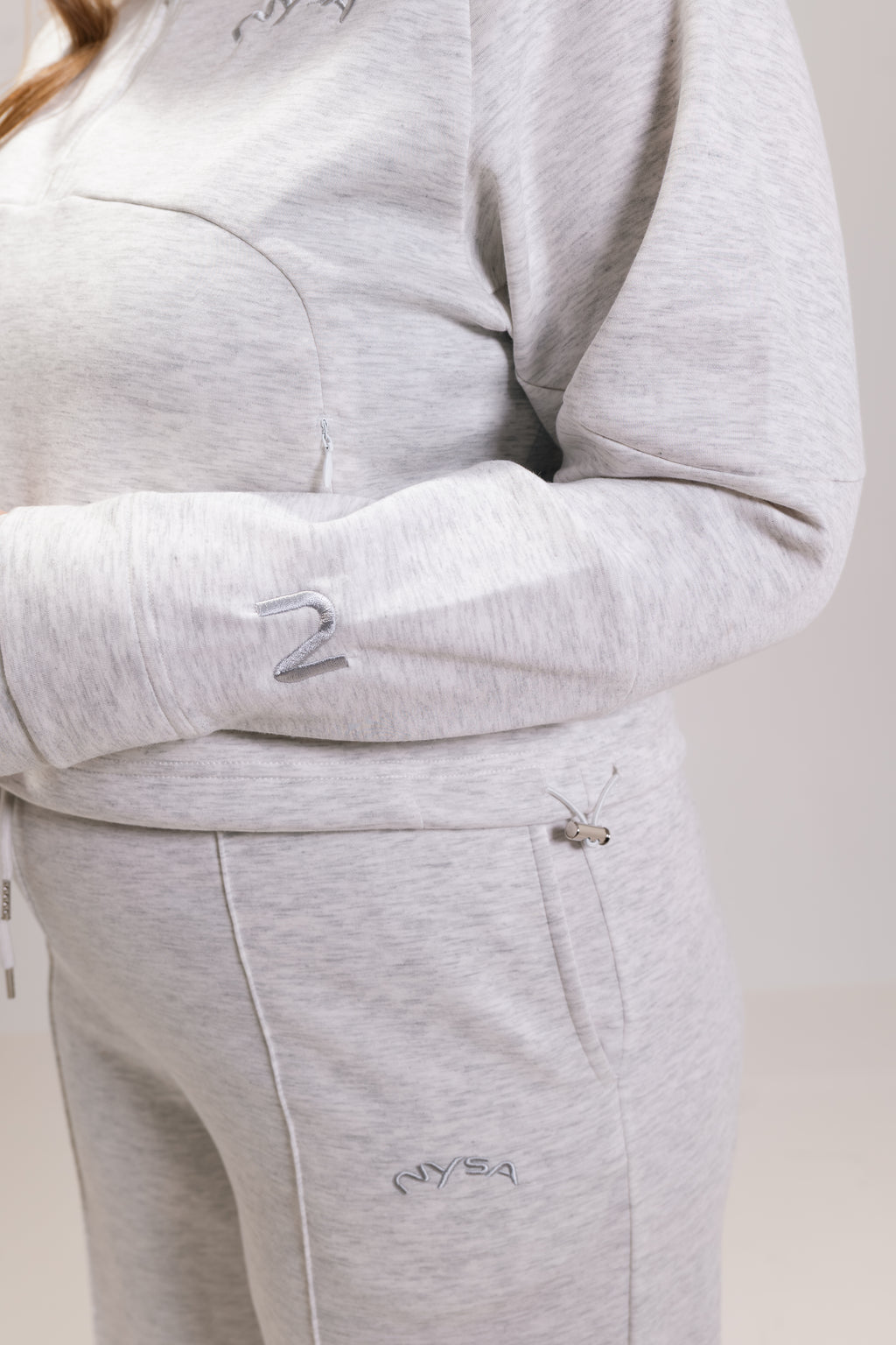 Cropped QTR Zip Track Suit